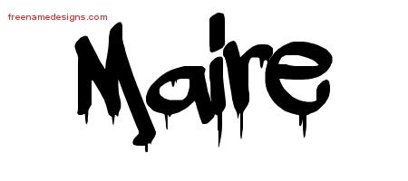 Maire Graffiti Name Tattoo Designs