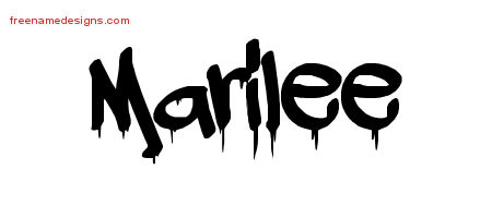 Marilee Graffiti Name Tattoo Designs