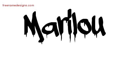 Marilou Graffiti Name Tattoo Designs