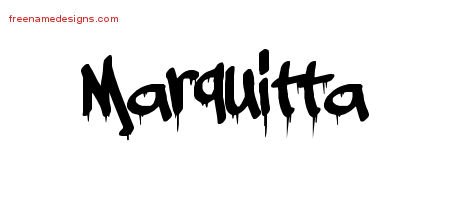 Marquitta Graffiti Name Tattoo Designs