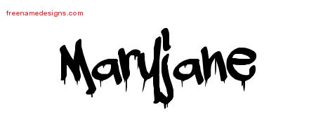 Graffiti Name Tattoo Designs Maryjane Free Lettering - Free Name Designs