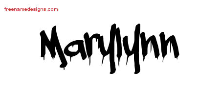 Marylynn Graffiti Name Tattoo Designs