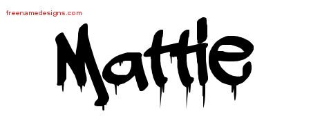 Mattie Graffiti Name Tattoo Designs