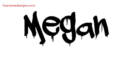 Graffiti Name Tattoo Designs Megan Free Lettering - Free Name Designs
