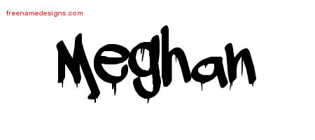 Graffiti Name Tattoo Designs Meghan Free Lettering - Free Name Designs