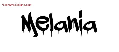 Graffiti Name Tattoo Designs Melania Free Lettering - Free Name Designs
