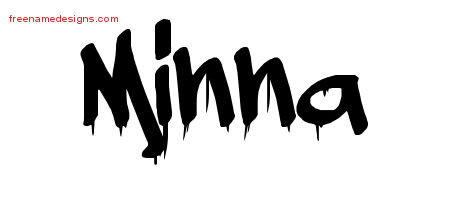 Minna Graffiti Name Tattoo Designs