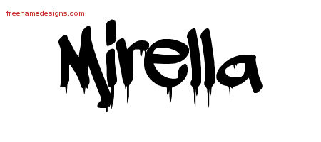 Mirella Graffiti Name Tattoo Designs