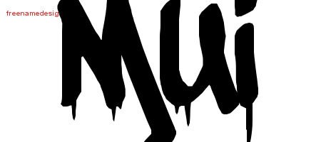 Mui Graffiti Name Tattoo Designs