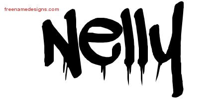 Nelly Graffiti Name Tattoo Designs
