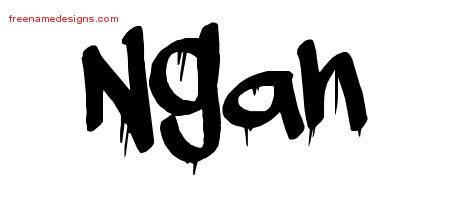 Graffiti Name Tattoo Designs Ngan Free Lettering - Free Name Designs