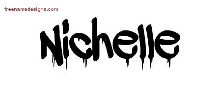 Nichelle Graffiti Name Tattoo Designs