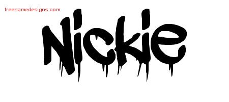 Nickie Graffiti Name Tattoo Designs