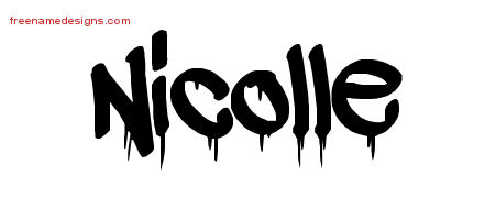Nicolle Graffiti Name Tattoo Designs