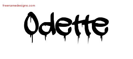 Odette Graffiti Name Tattoo Designs