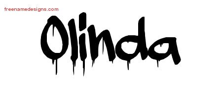 Olinda Graffiti Name Tattoo Designs