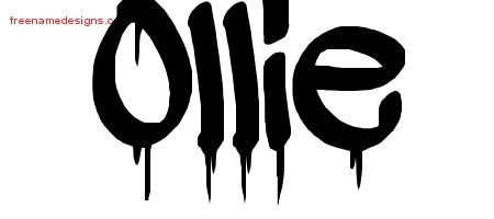 Ollie Graffiti Name Tattoo Designs