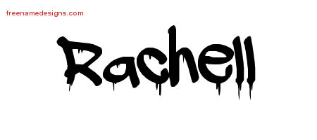 Graffiti Name Tattoo Designs Rachell Free Lettering - Free Name Designs
