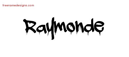Raymonde Graffiti Name Tattoo Designs