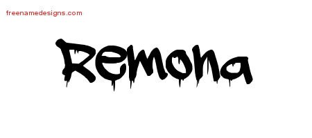 Remona Graffiti Name Tattoo Designs