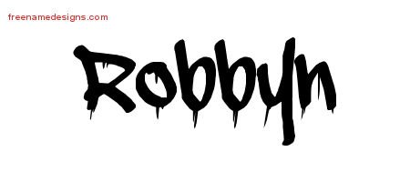 Robbyn Graffiti Name Tattoo Designs