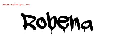 Robena Graffiti Name Tattoo Designs