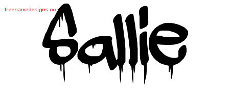 Sallie Graffiti Name Tattoo Designs