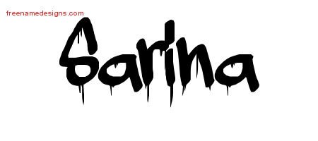 Sarina Graffiti Name Tattoo Designs
