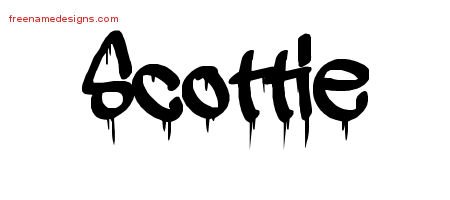 Scottie Graffiti Name Tattoo Designs