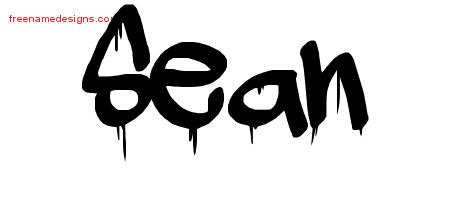 Sean Graffiti Name Tattoo Designs