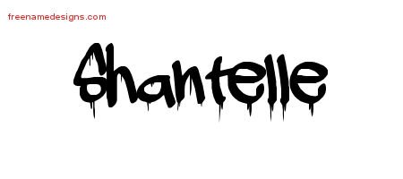 Shantelle Graffiti Name Tattoo Designs
