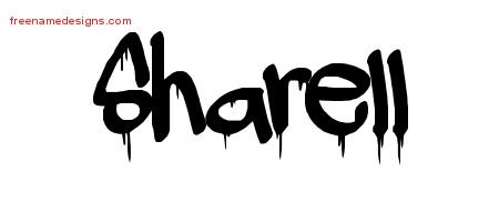 Sharell Graffiti Name Tattoo Designs