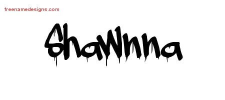 Shawnna Graffiti Name Tattoo Designs