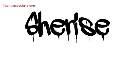 Sherise Graffiti Name Tattoo Designs