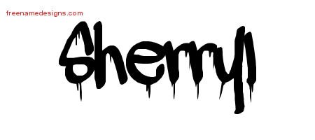 Sherryl Graffiti Name Tattoo Designs