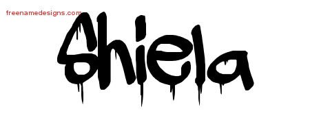 Shiela Graffiti Name Tattoo Designs