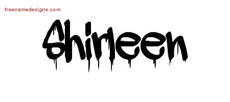 Shirleen Graffiti Name Tattoo Designs