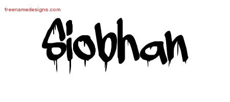 Siobhan Graffiti Name Tattoo Designs