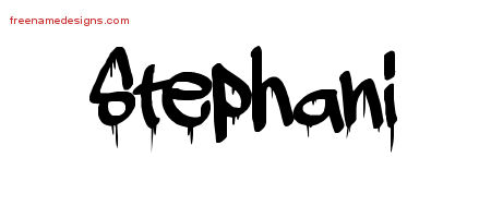 Stephani Graffiti Name Tattoo Designs