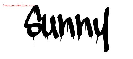Sunny Graffiti Name Tattoo Designs