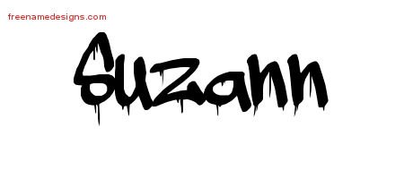 Suzann Graffiti Name Tattoo Designs