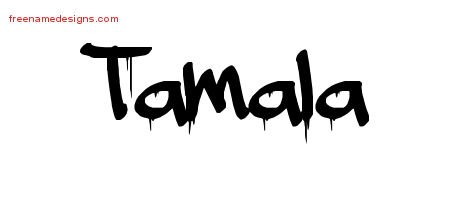 Tamala Graffiti Name Tattoo Designs