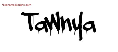 Tawnya Graffiti Name Tattoo Designs