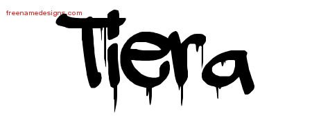 Tiera Graffiti Name Tattoo Designs