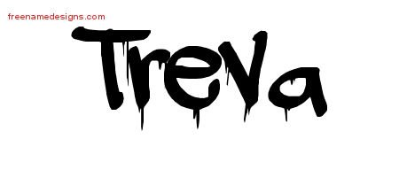Treva Graffiti Name Tattoo Designs