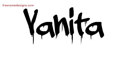 Vanita Graffiti Name Tattoo Designs