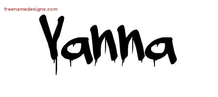 Vanna Graffiti Name Tattoo Designs