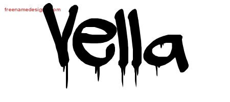 Vella Graffiti Name Tattoo Designs