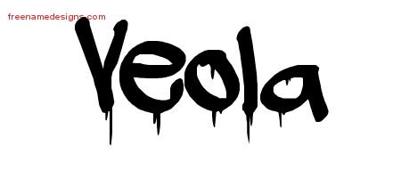 Veola Graffiti Name Tattoo Designs