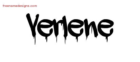 Verlene Graffiti Name Tattoo Designs